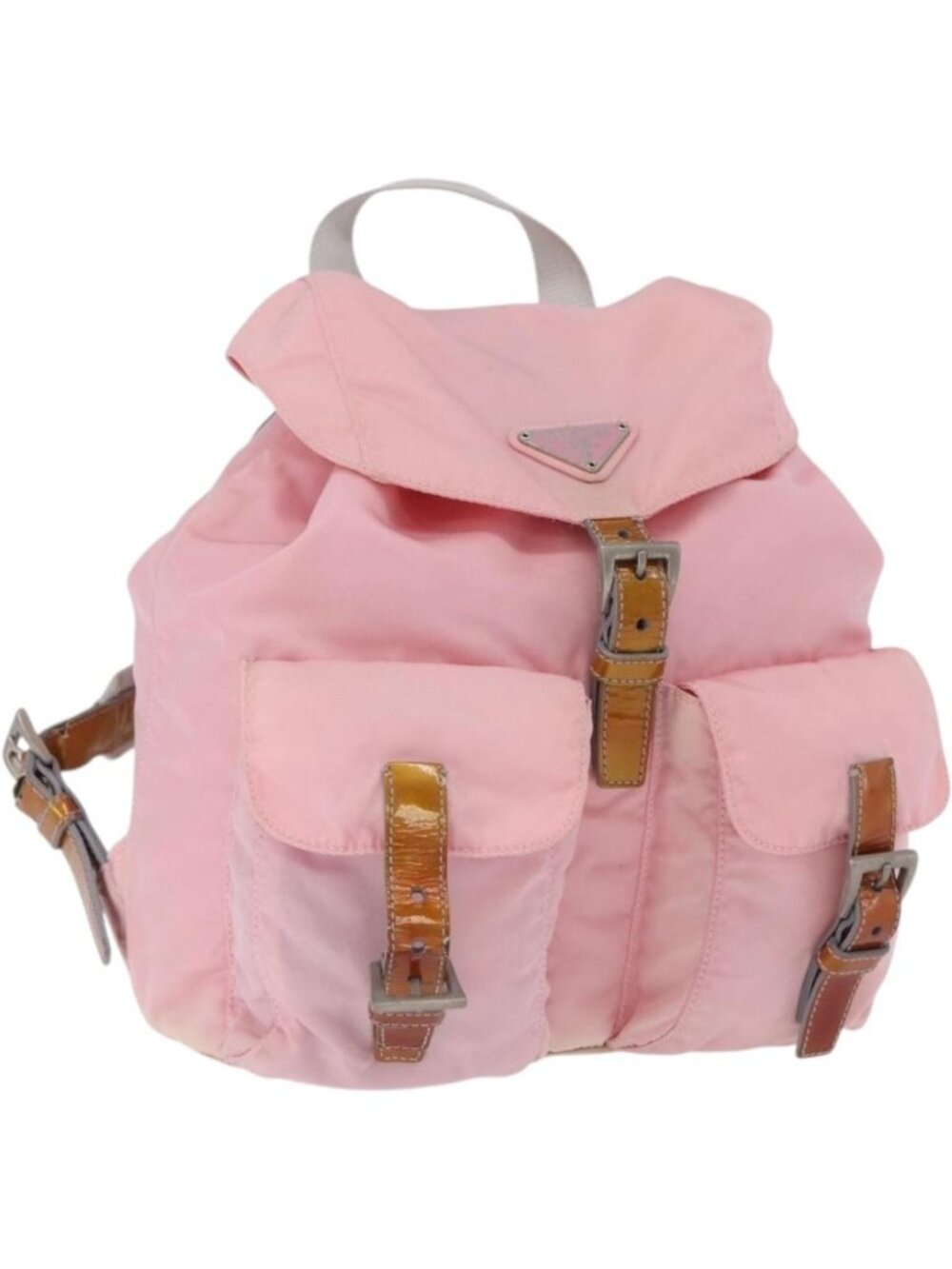 PRADA Backpack Nylon Pink Silver